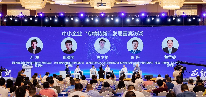 由工信部舉辦的全國“專精特新”中小企業(yè)高峰論壇在長沙舉行 澳藍黃華鈴董事長作為嘉賓出席會議并參加訪談活動